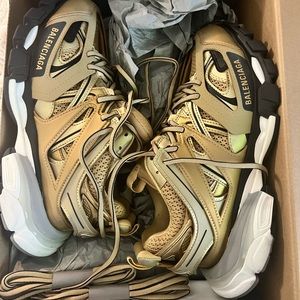 Balenciaga Shoes Balenciaga Metallic Track Sneakers Size 39
